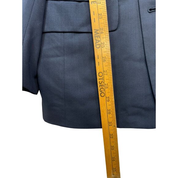 Vito Rufolo Mens Wool Suit Jacket 40R Navy Made In Italy Super 100s High Twist - Picture 9 of 16
